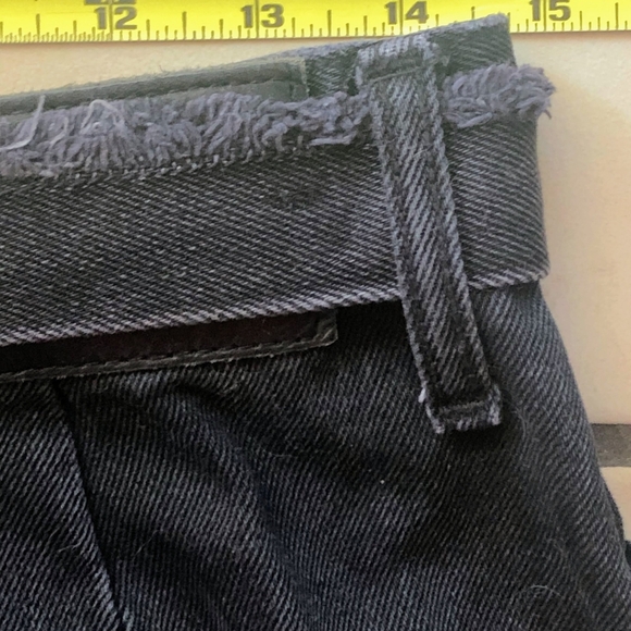 Zara women's size L long black denim skirt - Picture 4 of 5